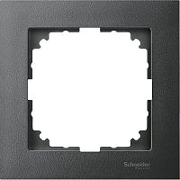 Рамка универсальная Schneider Electric Merten M-Pure 1-м. антрацит картинка